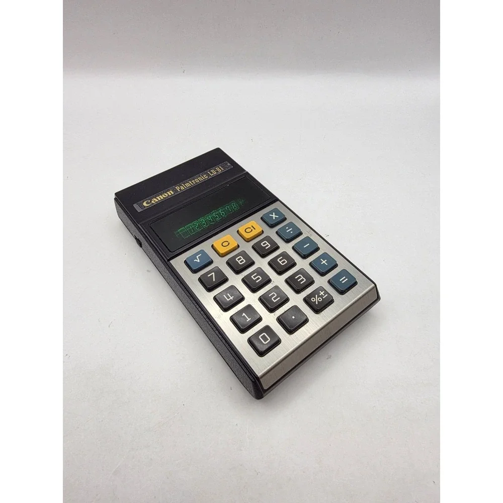 Vintage CANON Palmtronic Calculator LD-81 VFD Green Led Retro Computer Japan - Picture 2 of 11